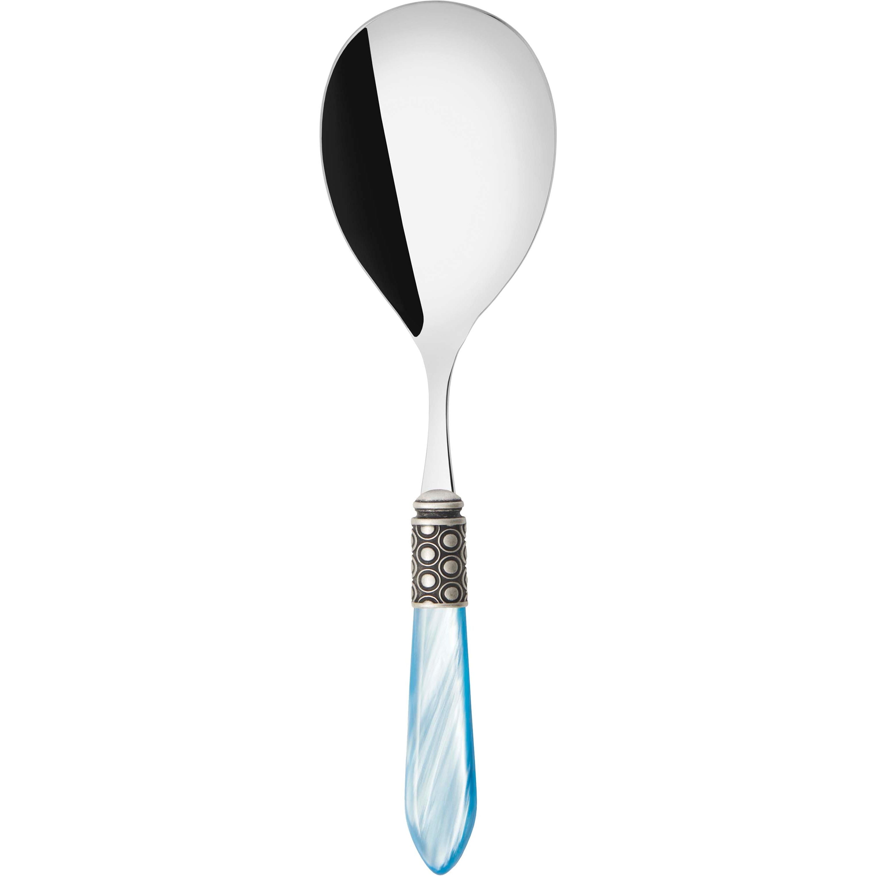 Optical Antique Rice Casserole Serving Spoon - sky blue