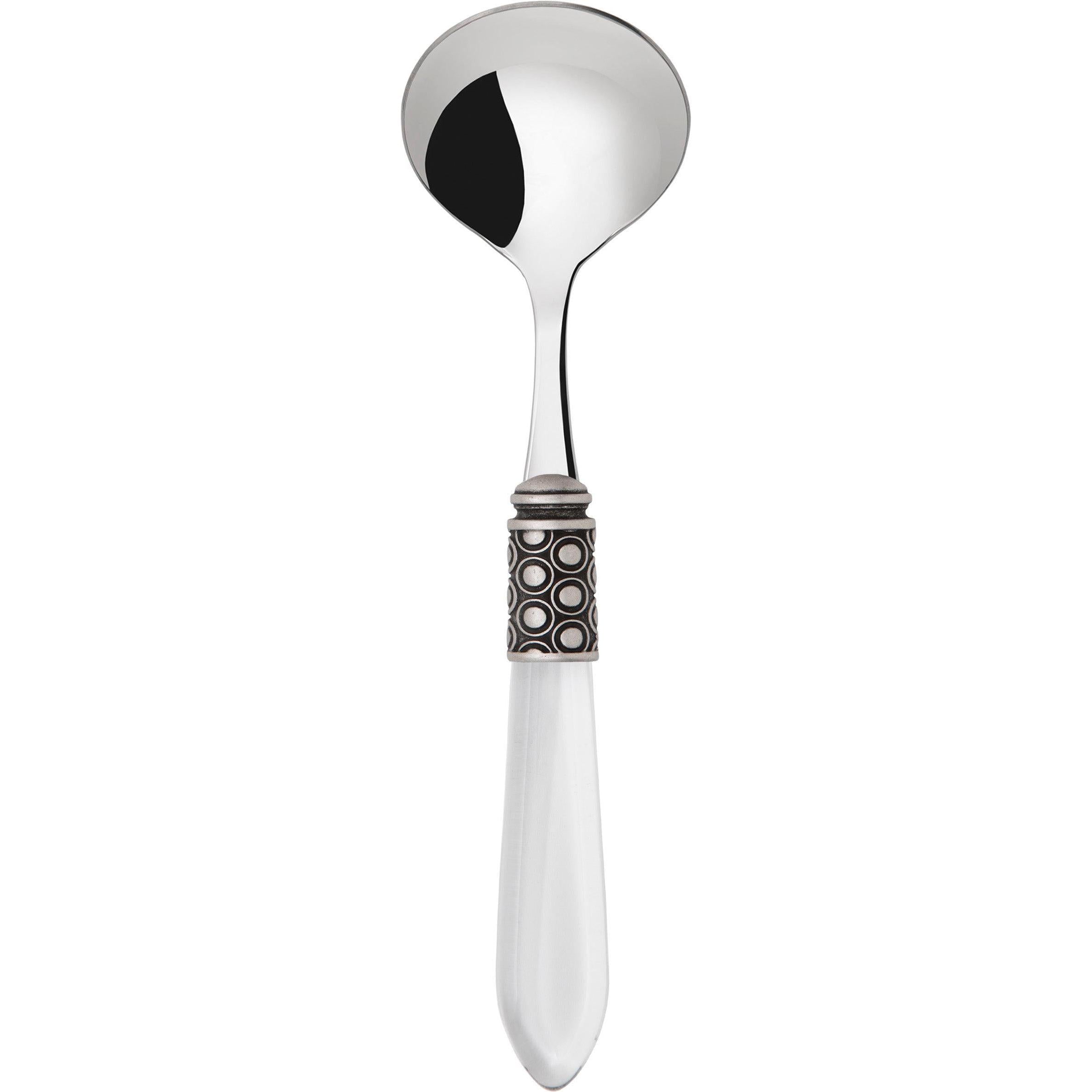 Optical Antique Sauce / Gravy Ladle - clear-Casa Bugatti USA