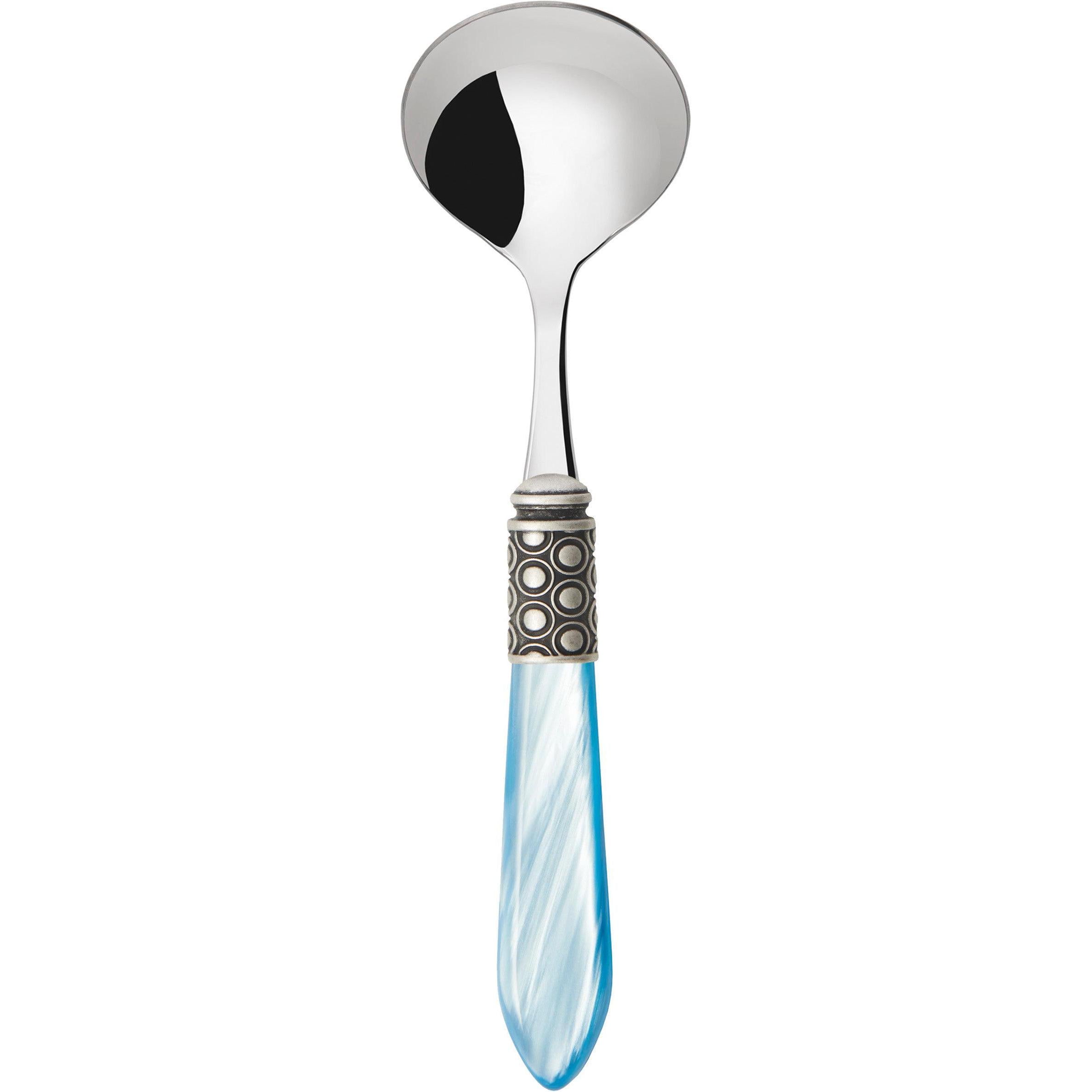 Optical Antique Sauce / Gravy Ladle - sky blue