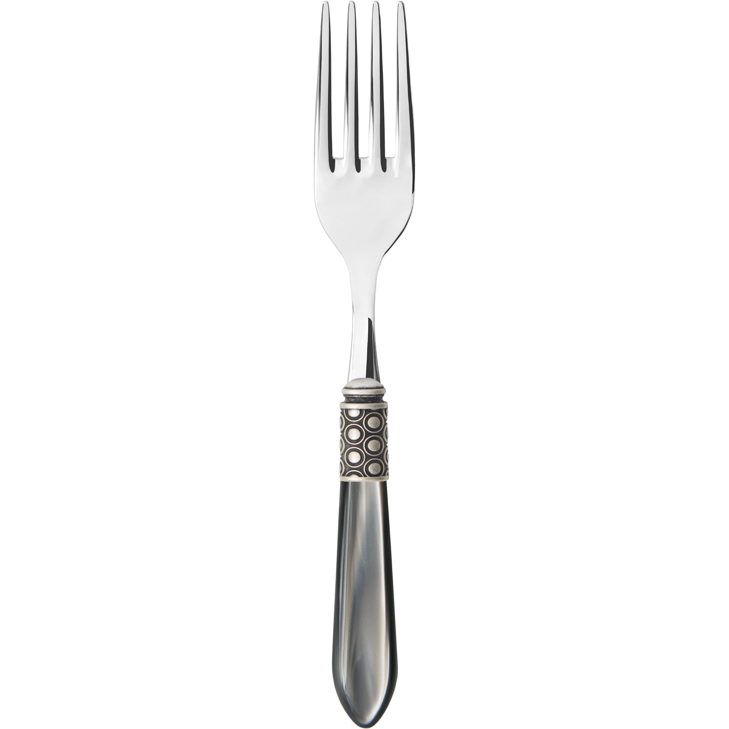 Optical Antique Serving Fork - gray