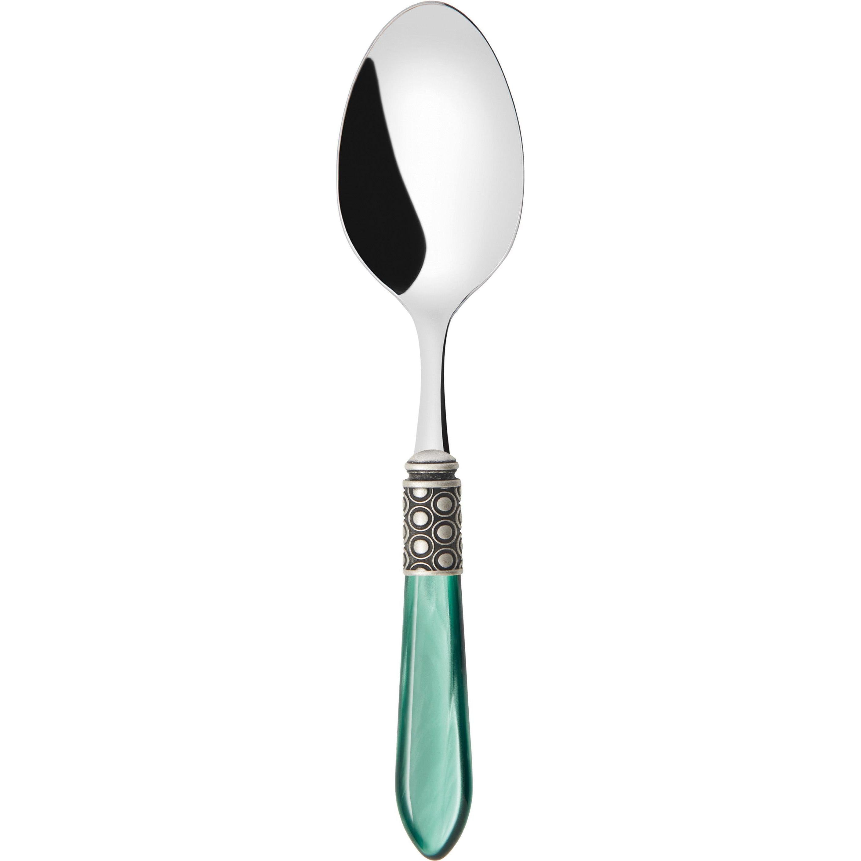 Optical Antique Serving Spoon - green