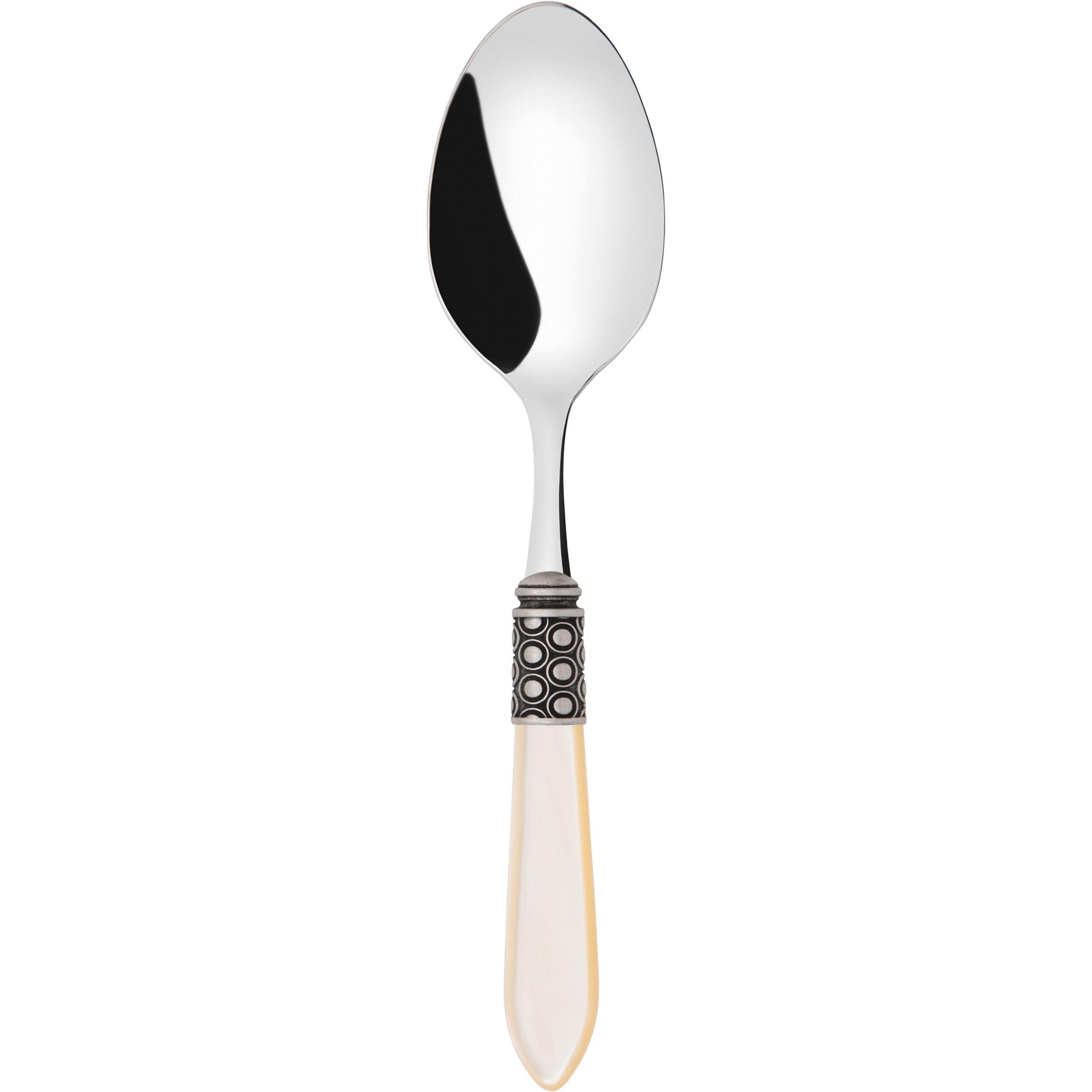 Optical Antique Serving Spoon - Ivory