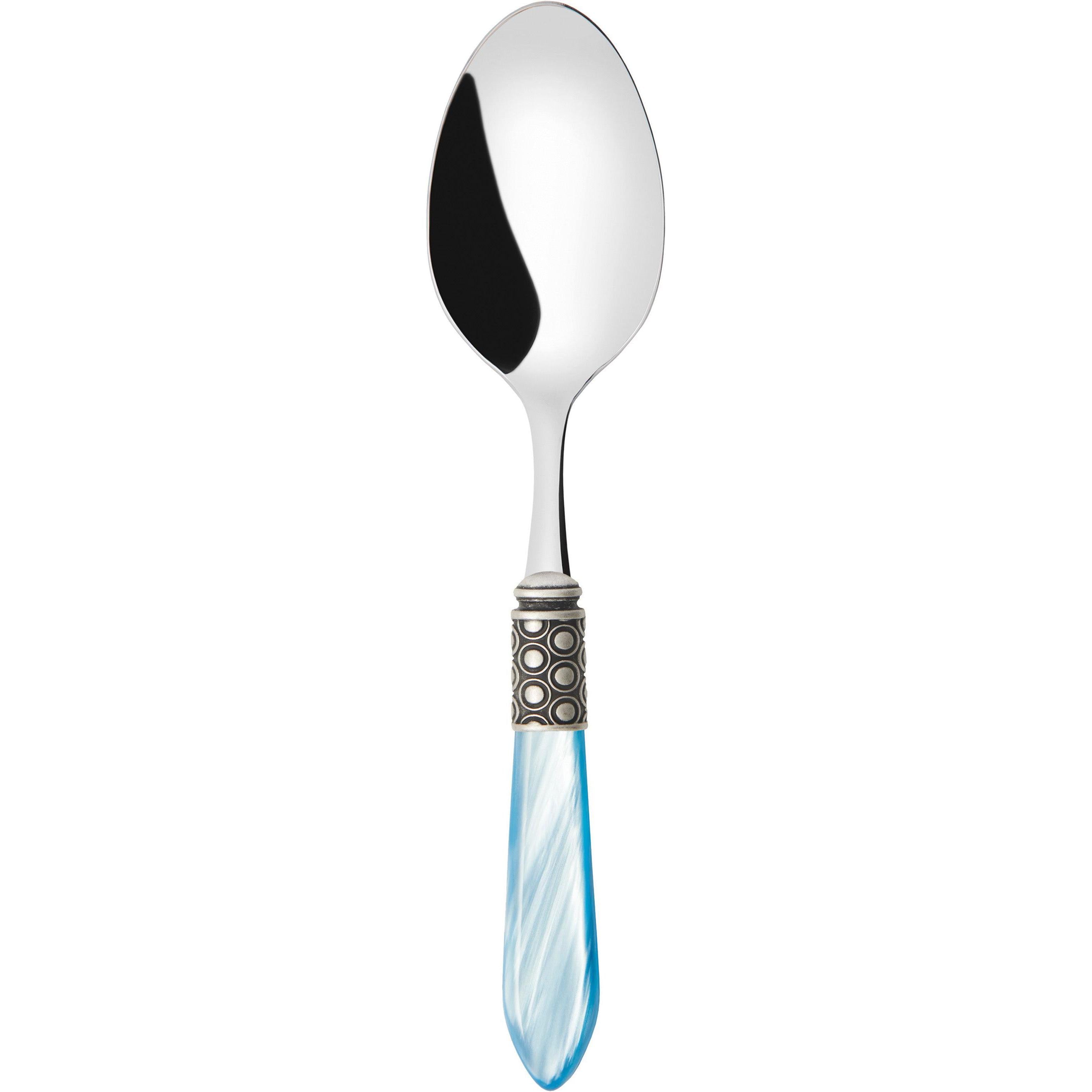 Optical Antique Serving Spoon - sky blue