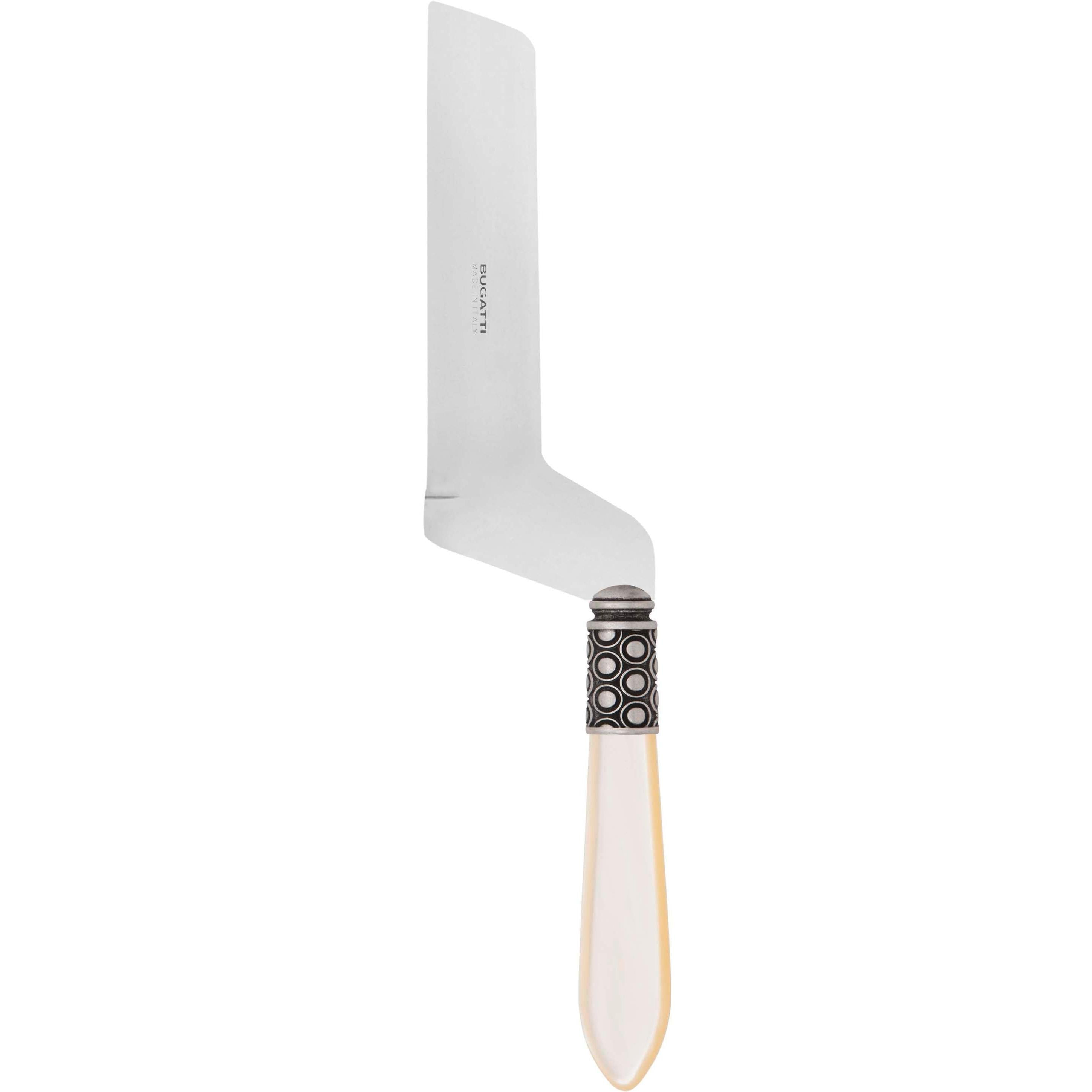 Optical Antique Soft Cheese Offset Knife - Ivory