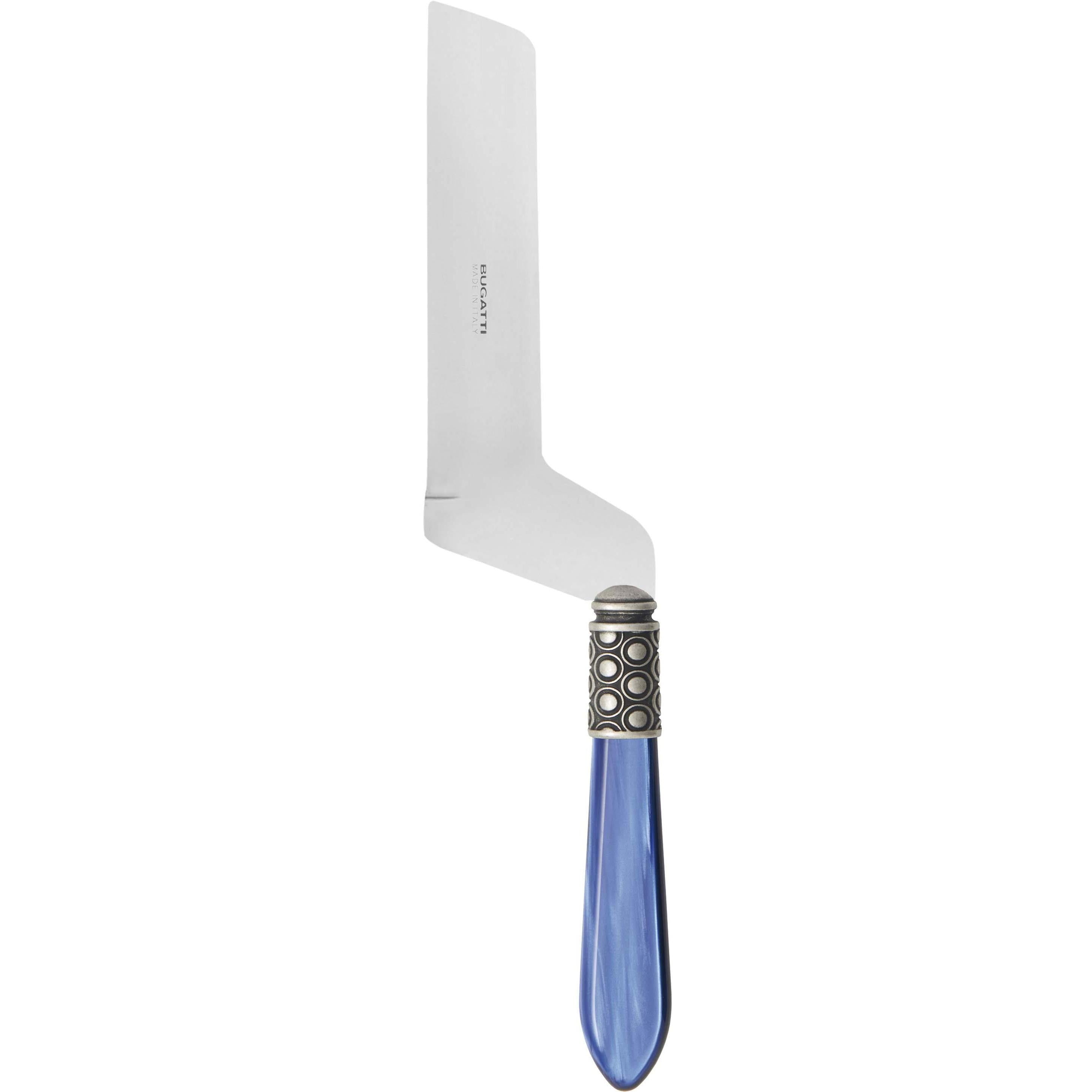 Optical Antique Soft Cheese Offset Knife - royal blue