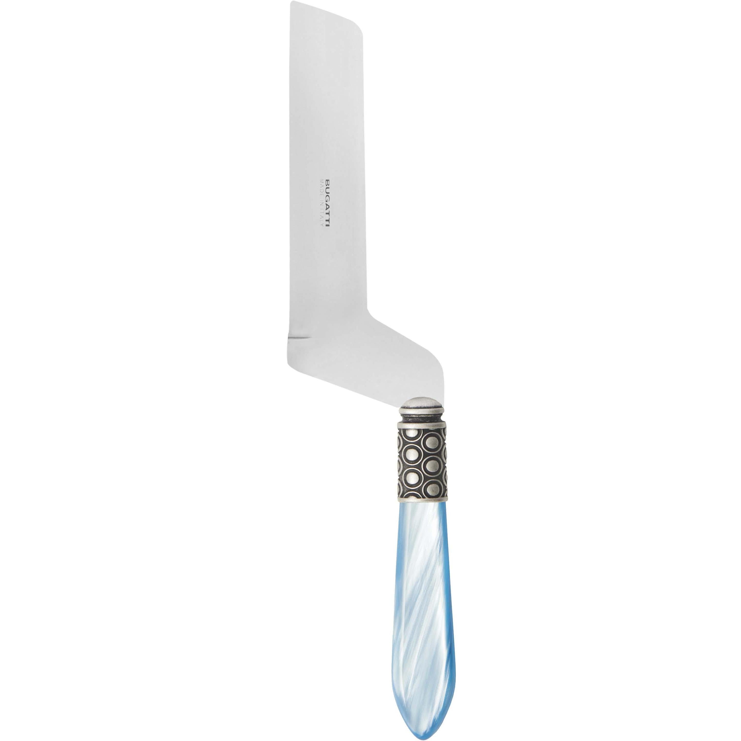 Optical Antique Soft Cheese Offset Knife - sky blue
