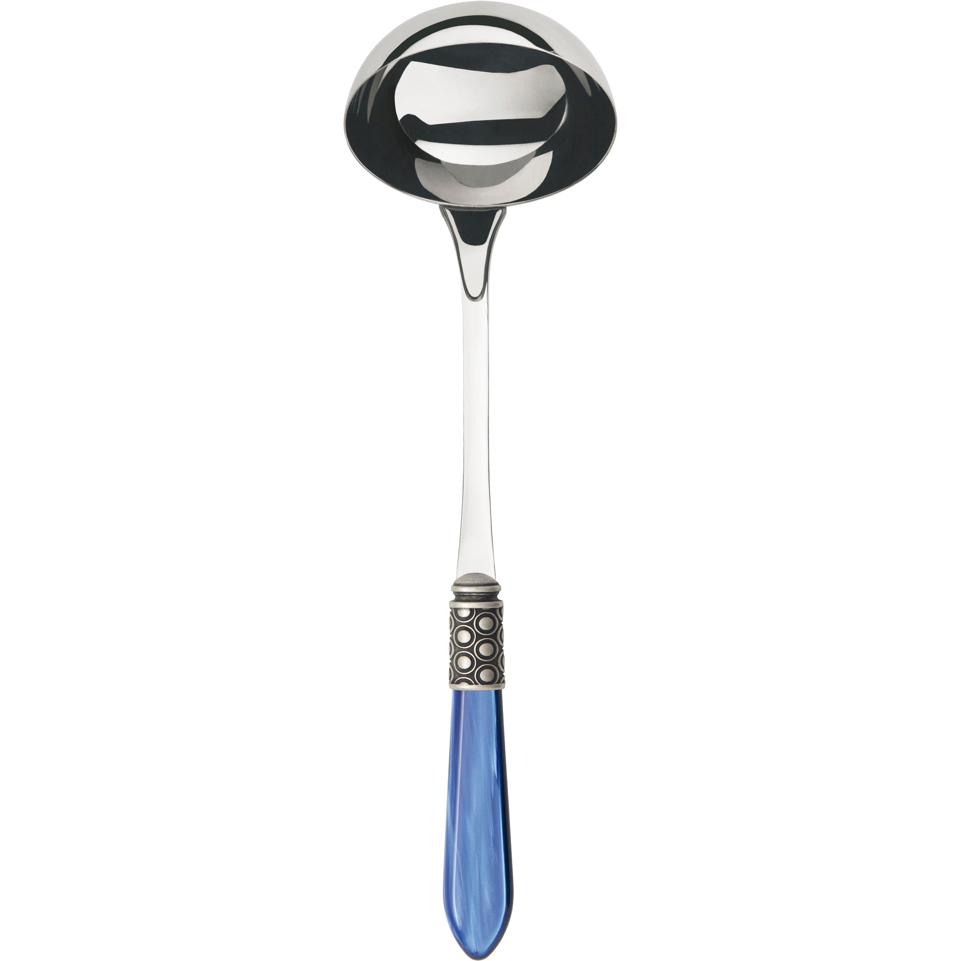 Optical Antique Soup Ladle - royal blue