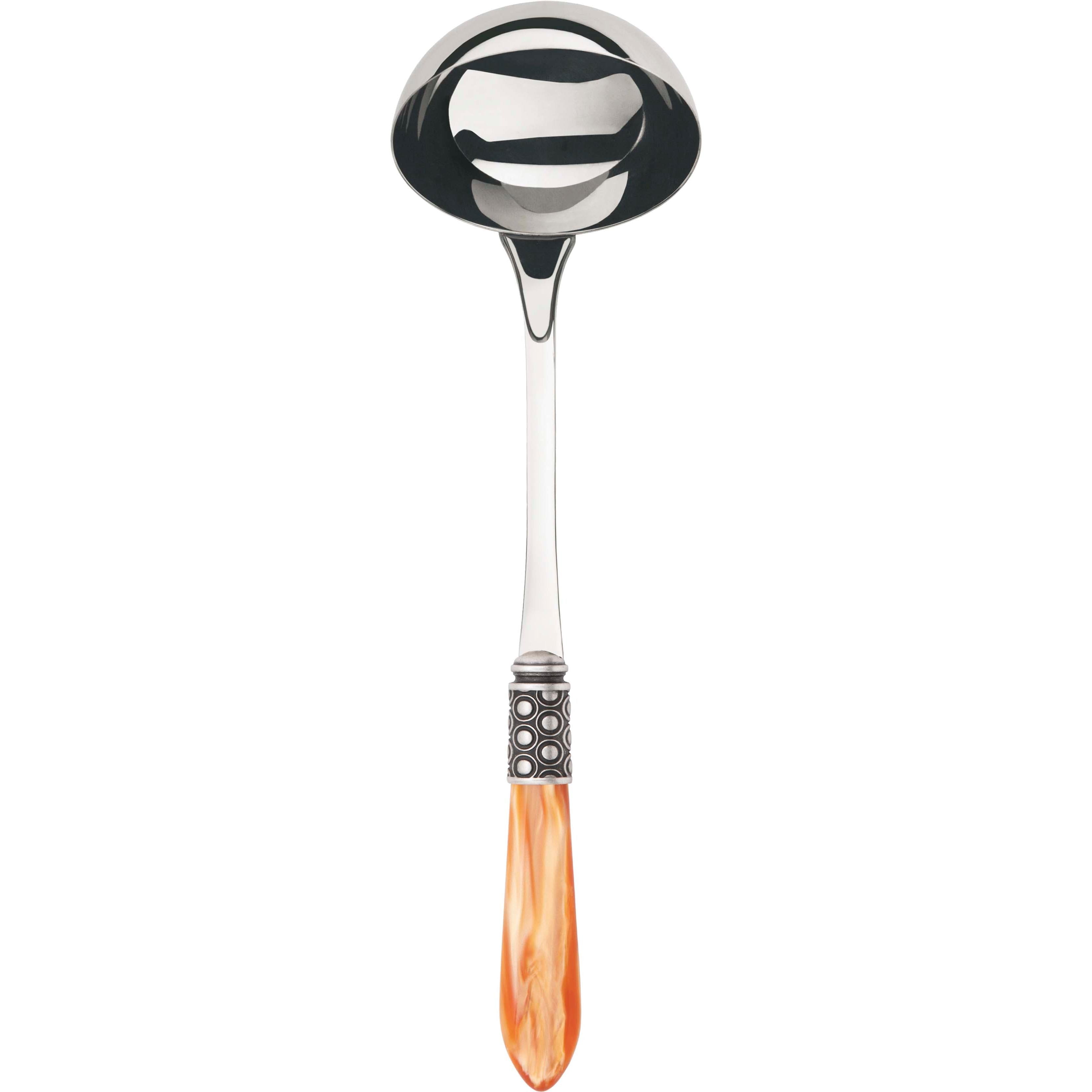 Optical Antique Soup Ladle - tangerine-Casa Bugatti USA