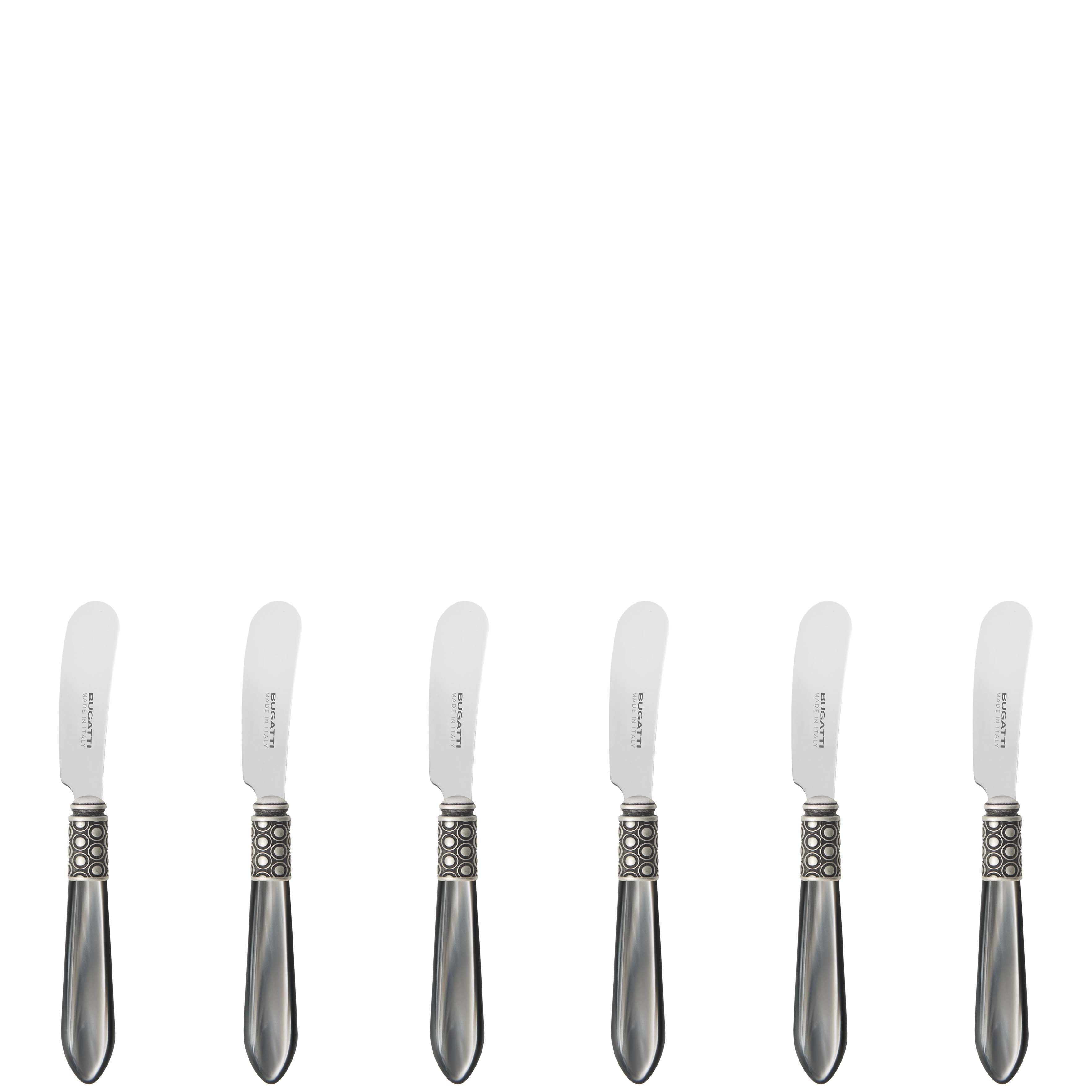 Optical Antique Spreader / Butter Knife Set - gray