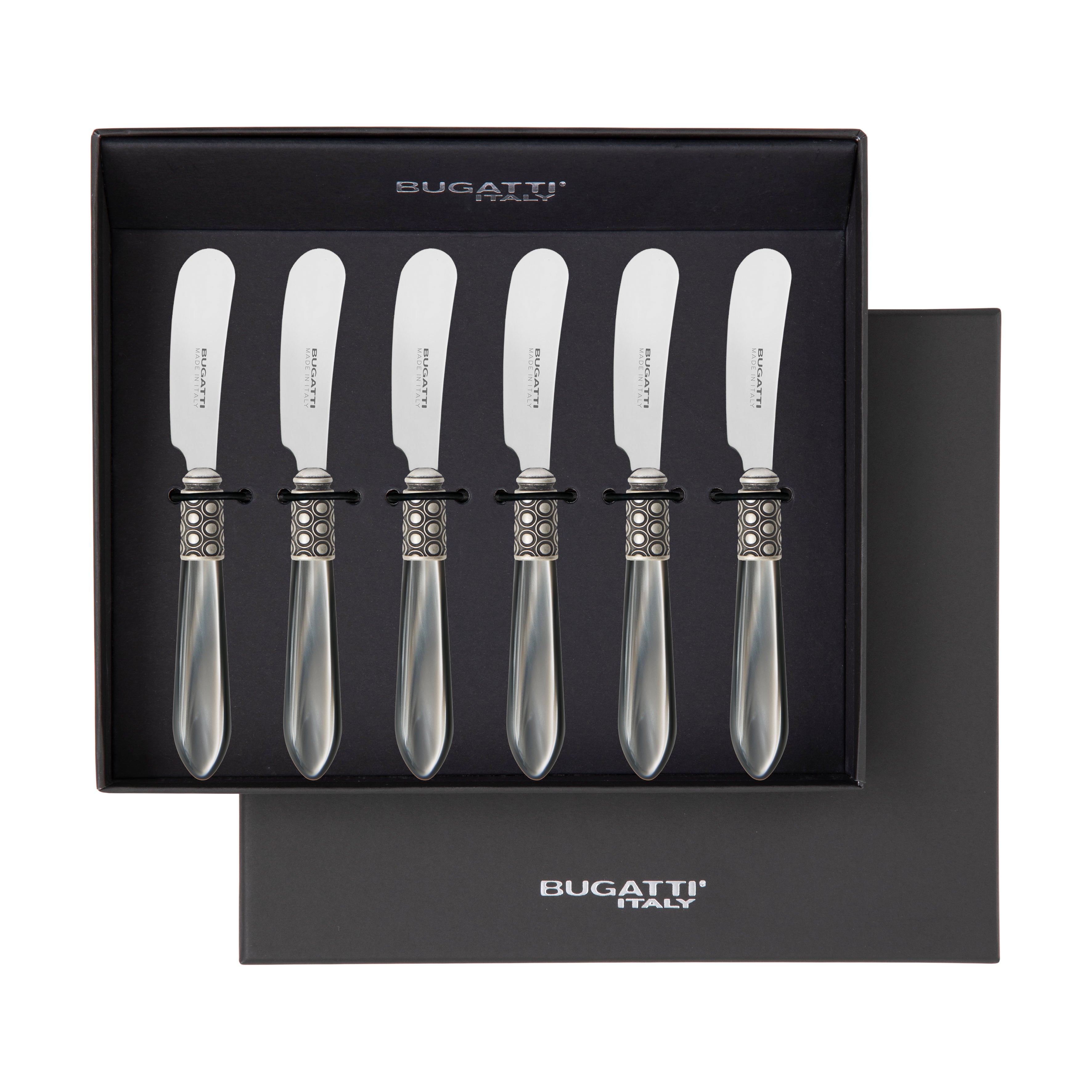 Optical Antique Spreader / Butter Knife Set - gray