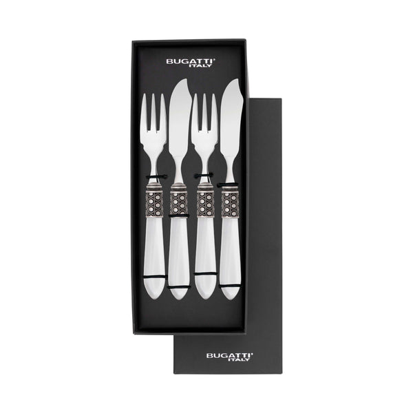 Optical Antique 12 Piece Fish Set - clear