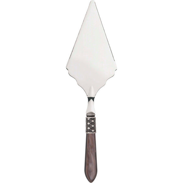 Optical Antique Large Cake Server Serrated - chocolate