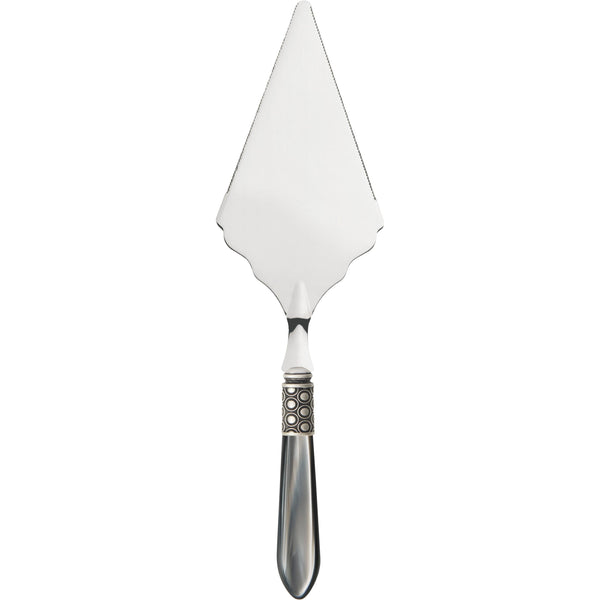 Optical Antique Large Cake Server Serrated - gray