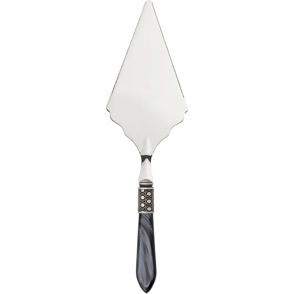 Optical Antique Large Cake Server Serrated - charcoal