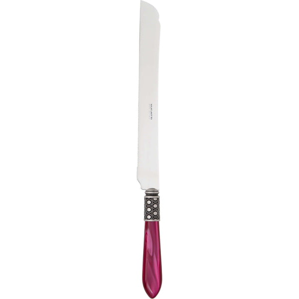 Optical Antique Long Cake Knife 32 cm (12.60 inch) - raspberry