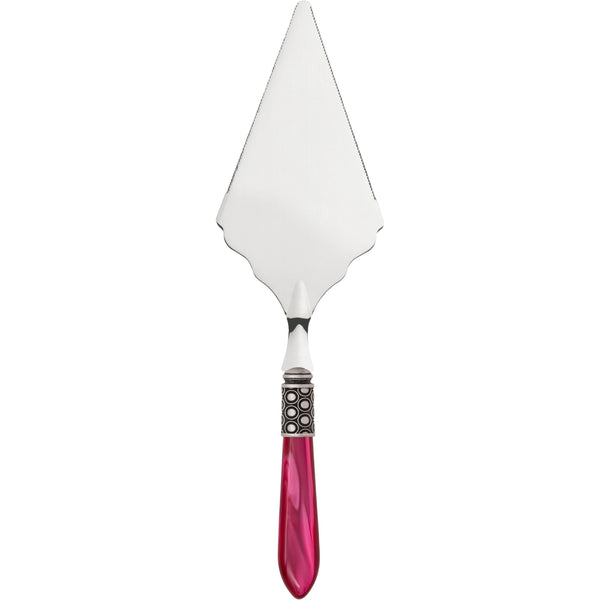 Optical Antique Large Cake Server Serrated - Raspberry-Casa Bugatti USA