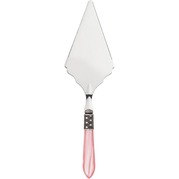 Optical Antique Large Cake Server Serrated - pink