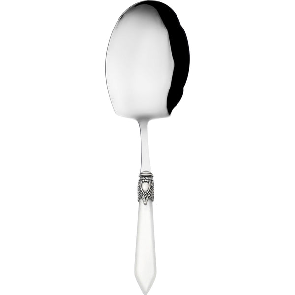 Oxford Antique Kebab Serving Spoon - White-Casa Bugatti USA