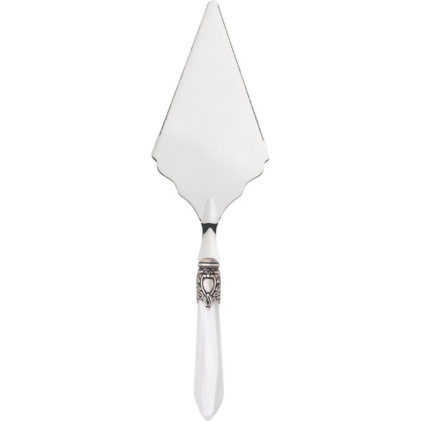 Oxford Large Cake Server Serrated Serrated White-Casa Bugatti USA