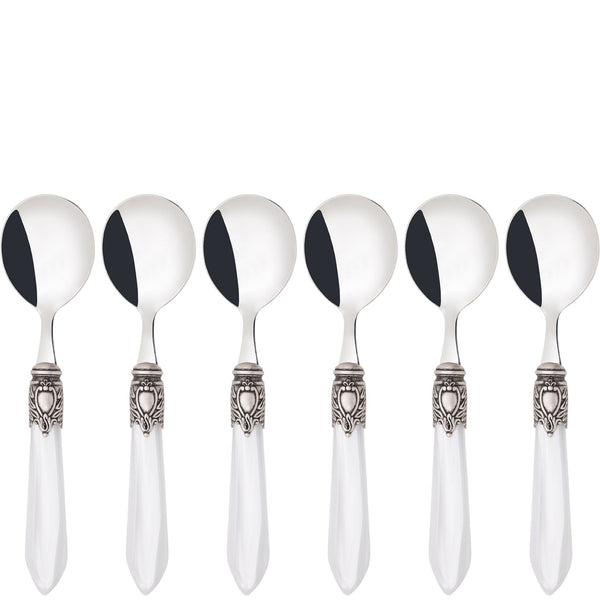Oxford Antique Soup Spoons Set -  Clear-Casa Bugatti USA