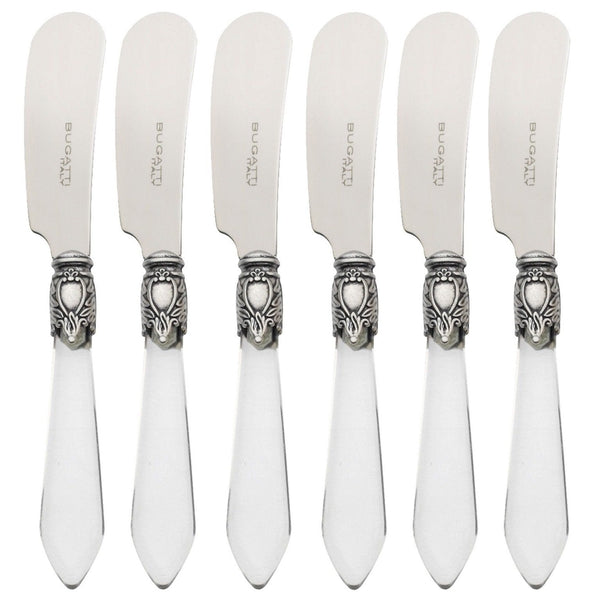 Oxford Antique 6 Spreader Knives - CLEAR-Casa Bugatti USA