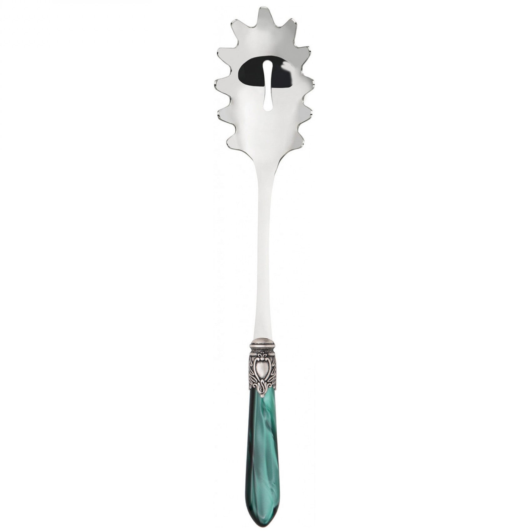 Oxford Antique Pasta / Spaghetti Server, Emerald Green — Casa Bugatti