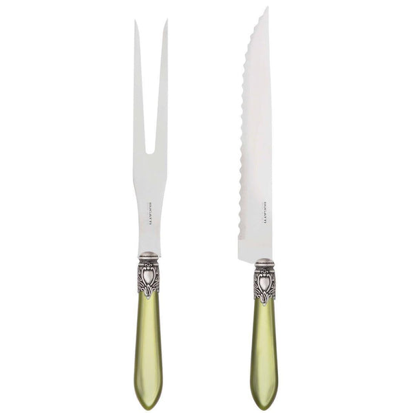 Oxford Antique Roast Carving Set - Chartreuse Green-Casa Bugatti USA
