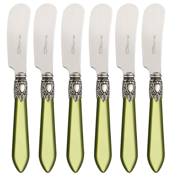 Oxford Antique Spreader / Butter Knife Set -  Chartreuse Green-Casa Bugatti USA