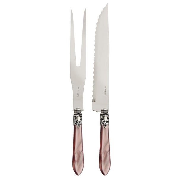 Oxford Antique 2 Piece Carving Set Lilac-Casa Bugatti USA