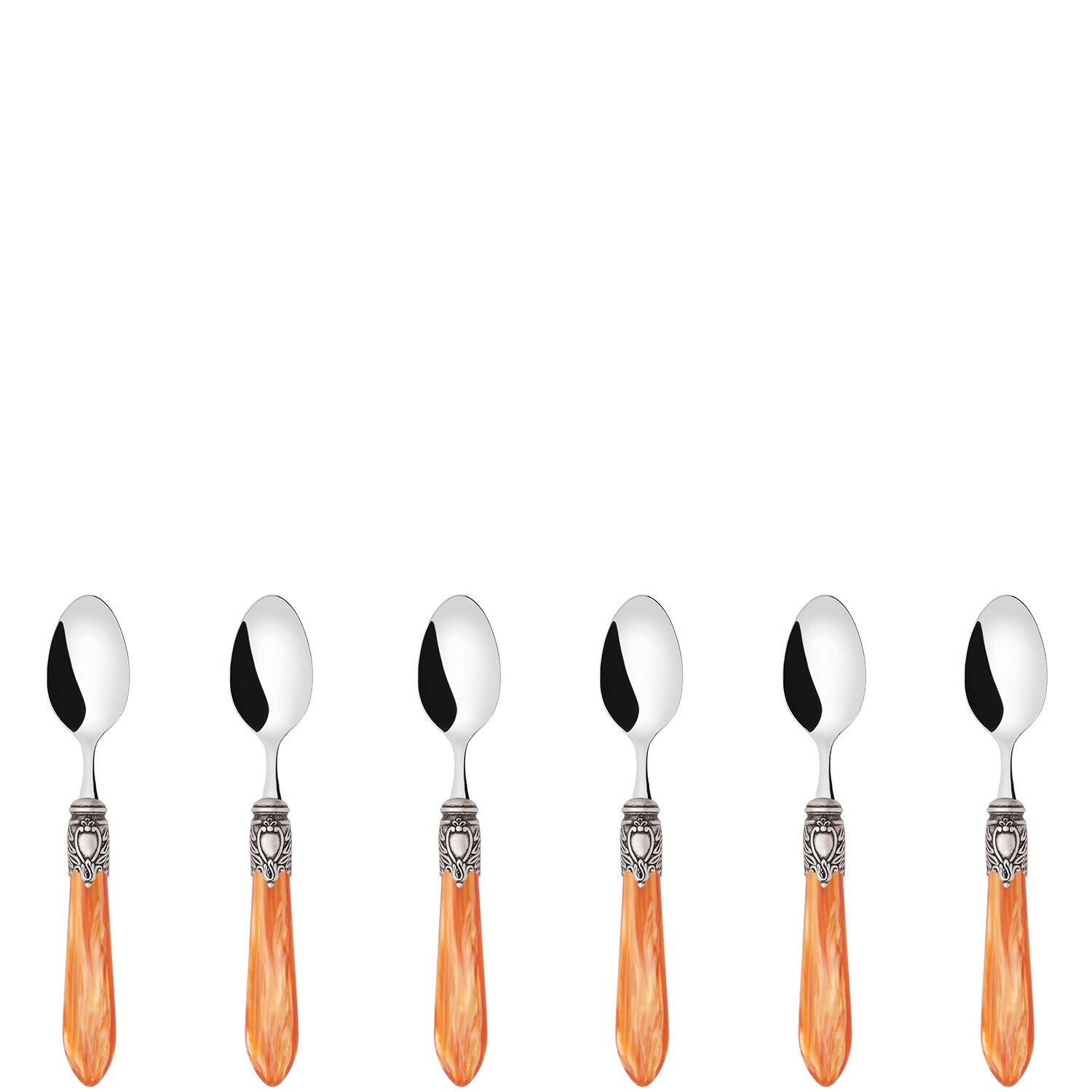 Oxford Antique Mocha Spoons Set Tangerine