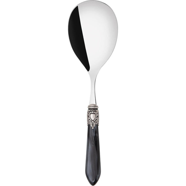 Oxford Antique Rice Casserole Serving Spoon  - CHARCOAL