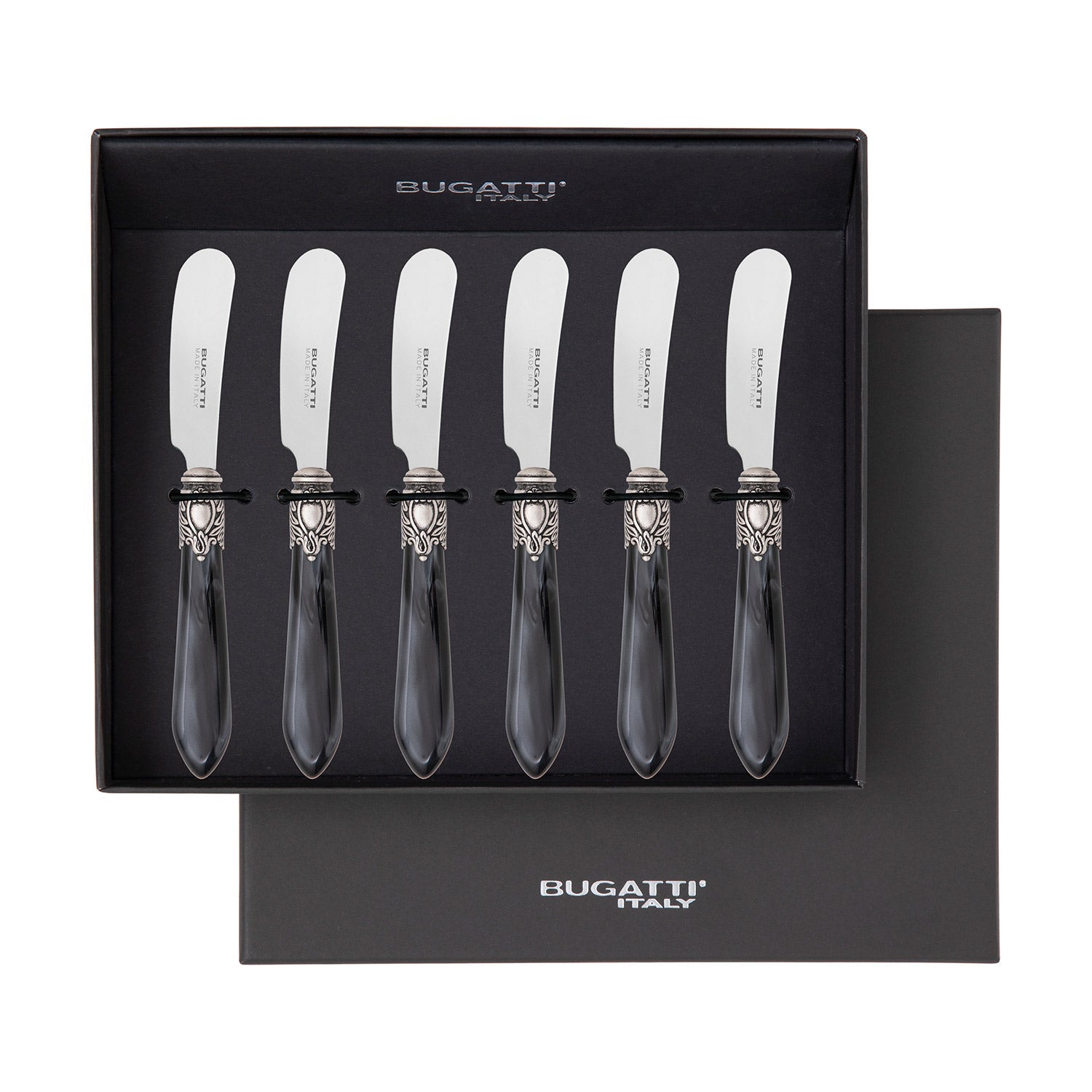 Oxford Antique 6 Spreader Knives - CHARCOAL