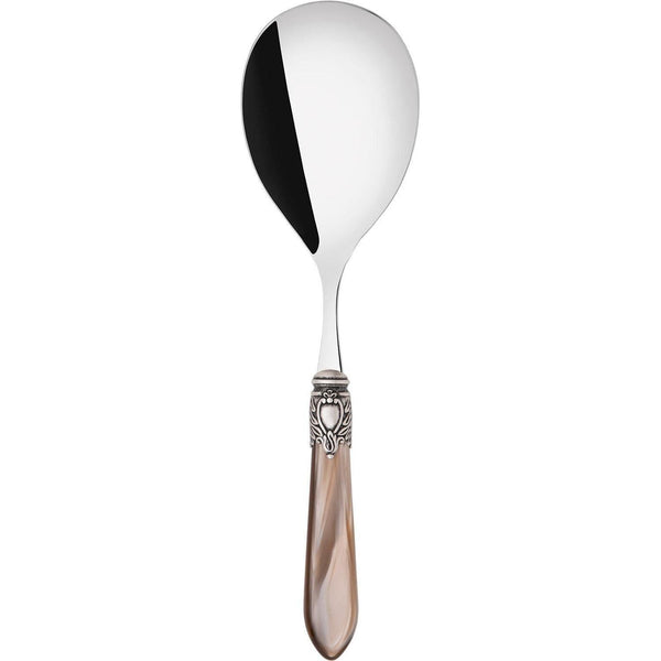Oxford Antique Rice Casserole Serving Spoon - TAUPE / ONYX
