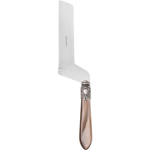 Oxford Antique Soft Cheese Offset Knife - Taupe-Casa Bugatti USA