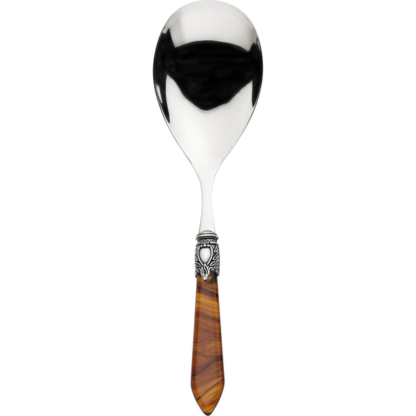 Oxford Antique Rice Casserole Serving Spoon - Tortoise Shell-Casa Bugatti USA