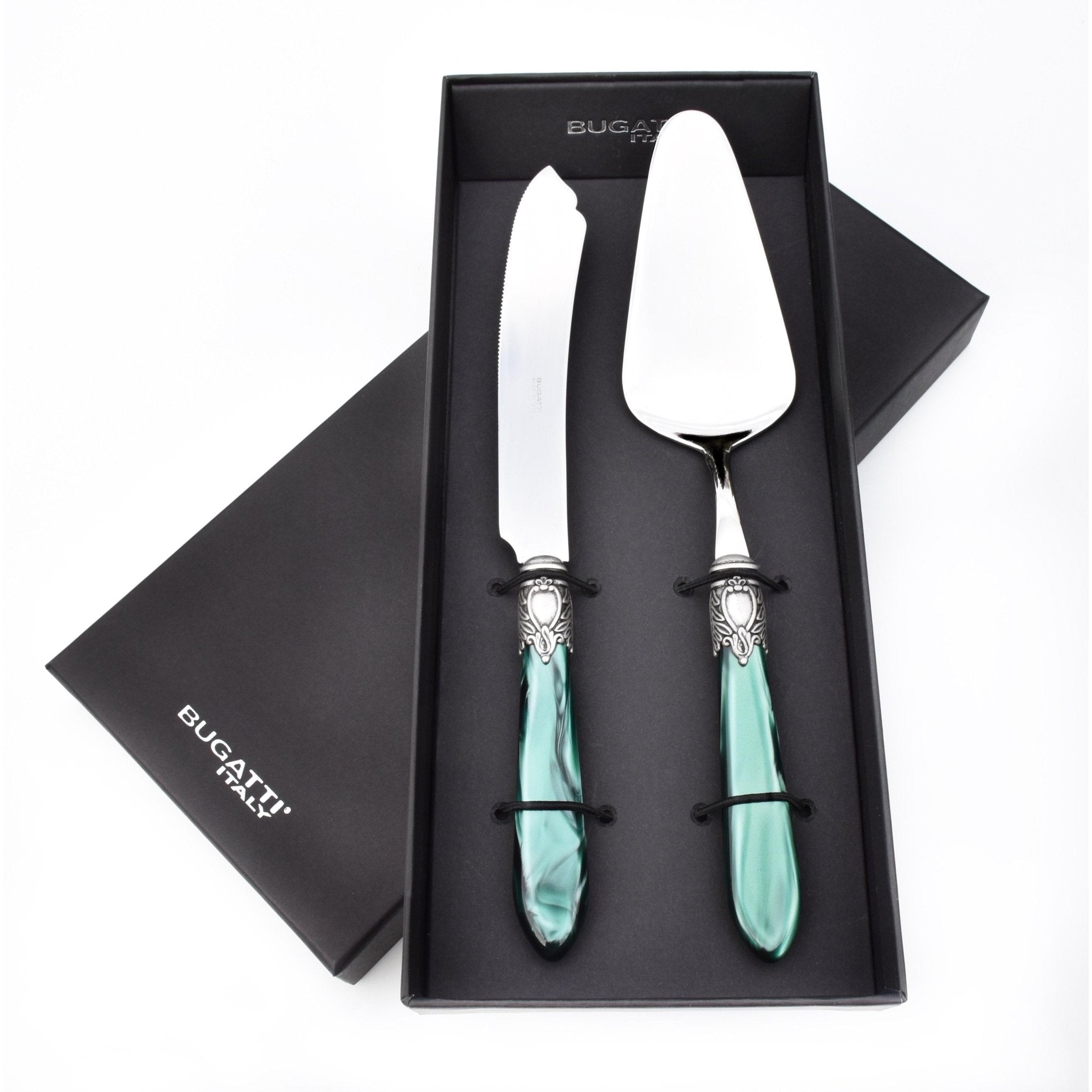 Oxford Antique 2 Piece Cake Set Green-Casa Bugatti USA