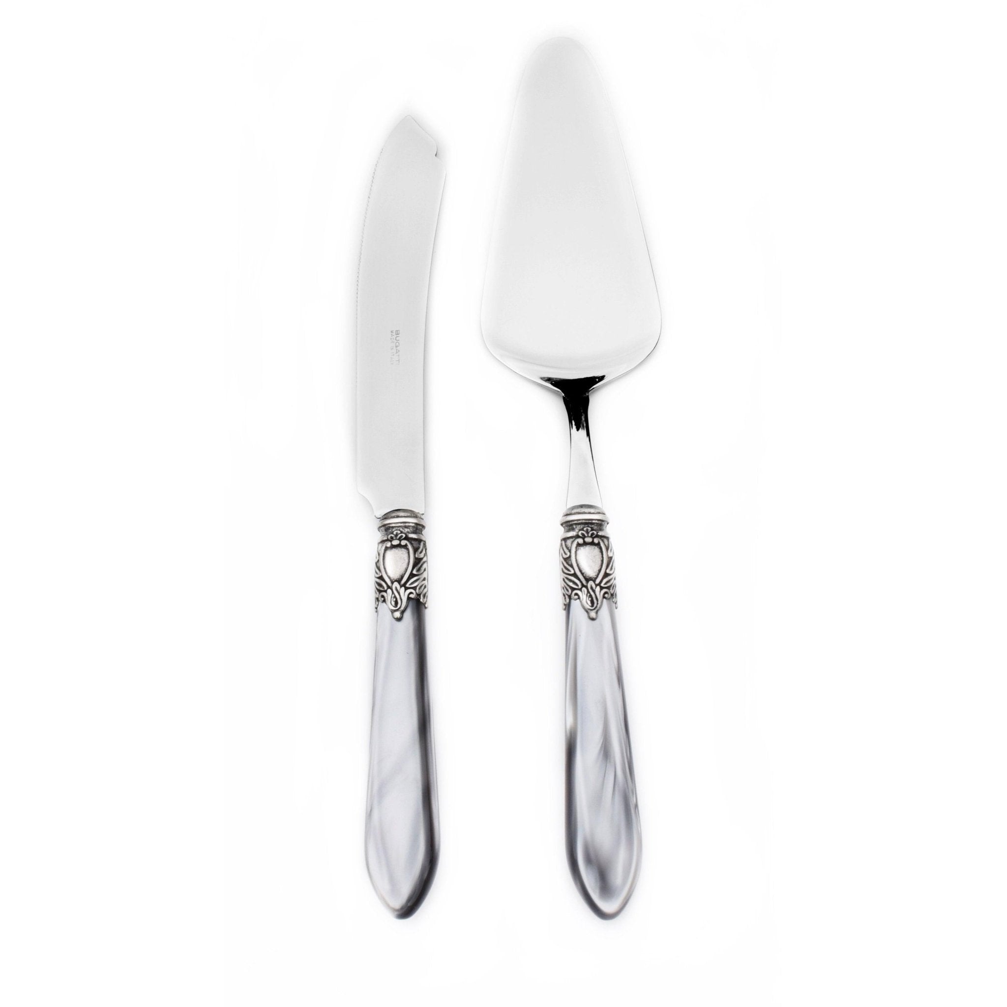 Oxford Antique 2 Piece Cake Set Grey-Casa Bugatti USA