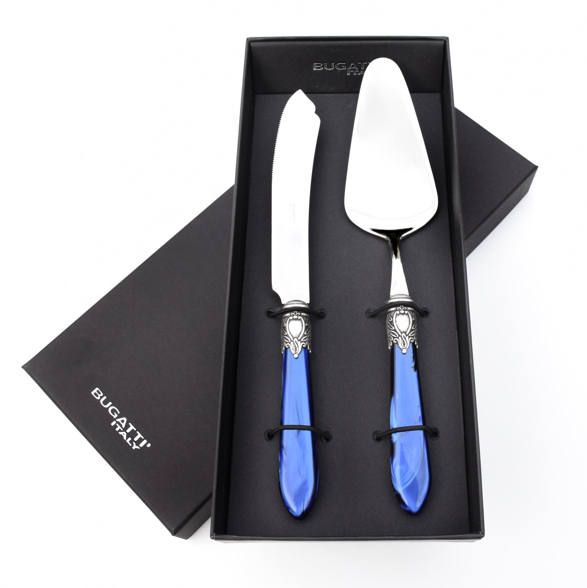 Oxford Antique 2 Piece Cake Set Royal Blue-Casa Bugatti USA