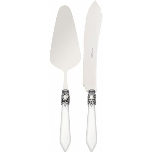 Oxford Antique 2 Piece Cake Set White-Casa Bugatti USA