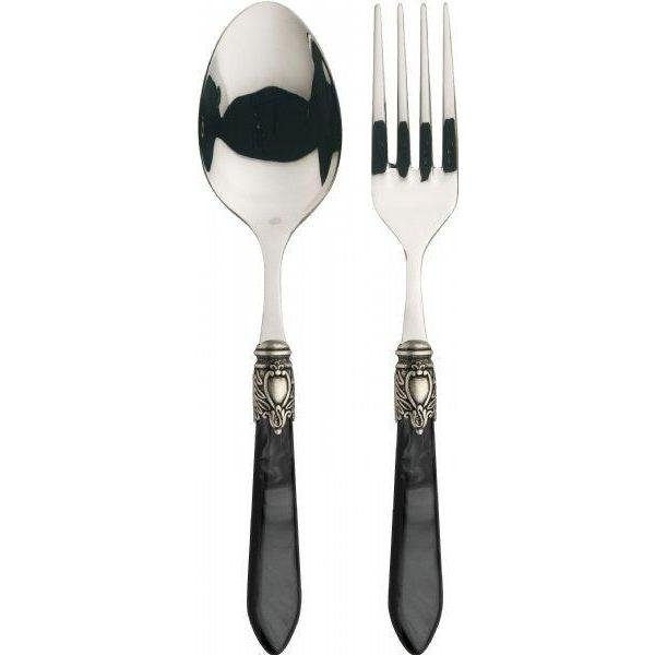 Oxford Antique 2 Piece Serving Set Charcoal-Casa Bugatti USA