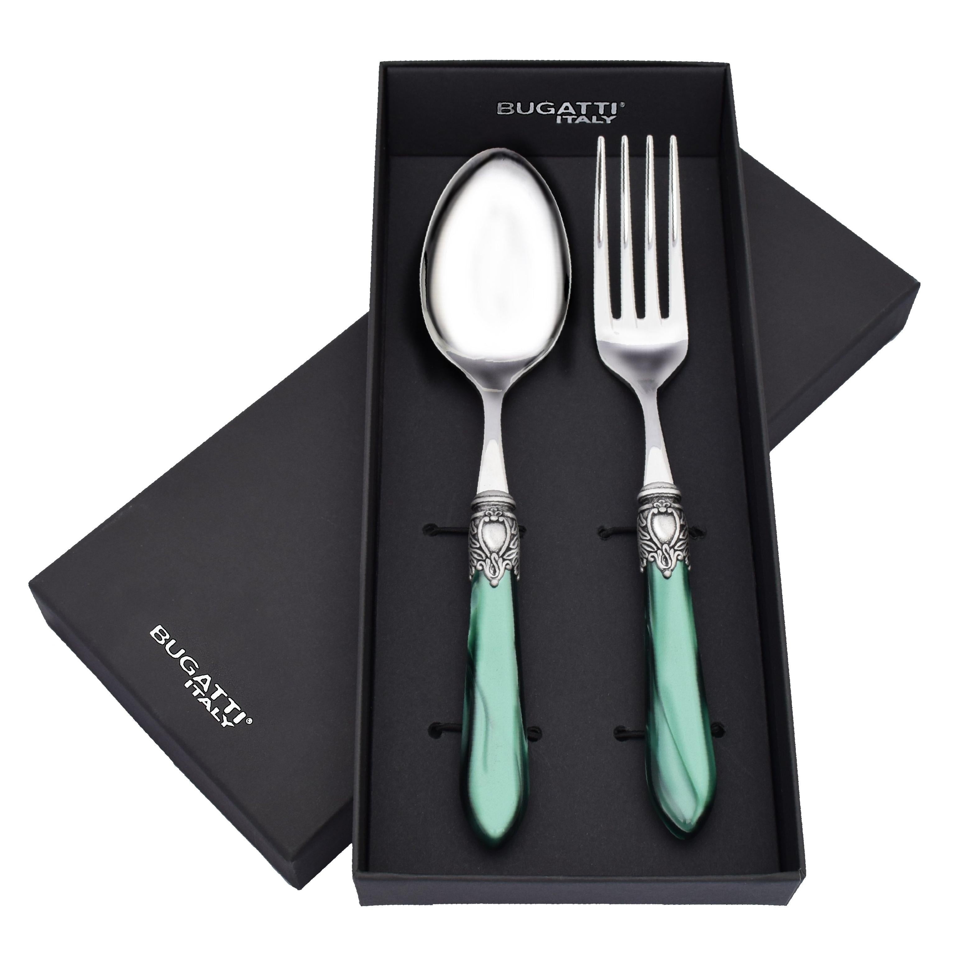 Oxford Antique 2 Piece Serving Set - Emerald Green