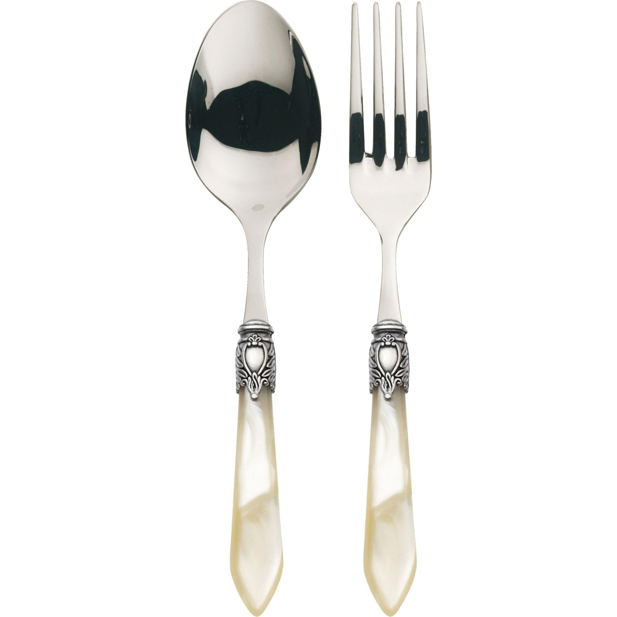Oxford Antique 2 Piece Serving Set Ivory-Casa Bugatti USA