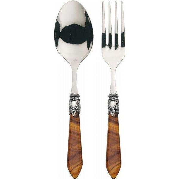 Oxford Antique 2 Piece Serving Set Tortoise Shell-Casa Bugatti USA