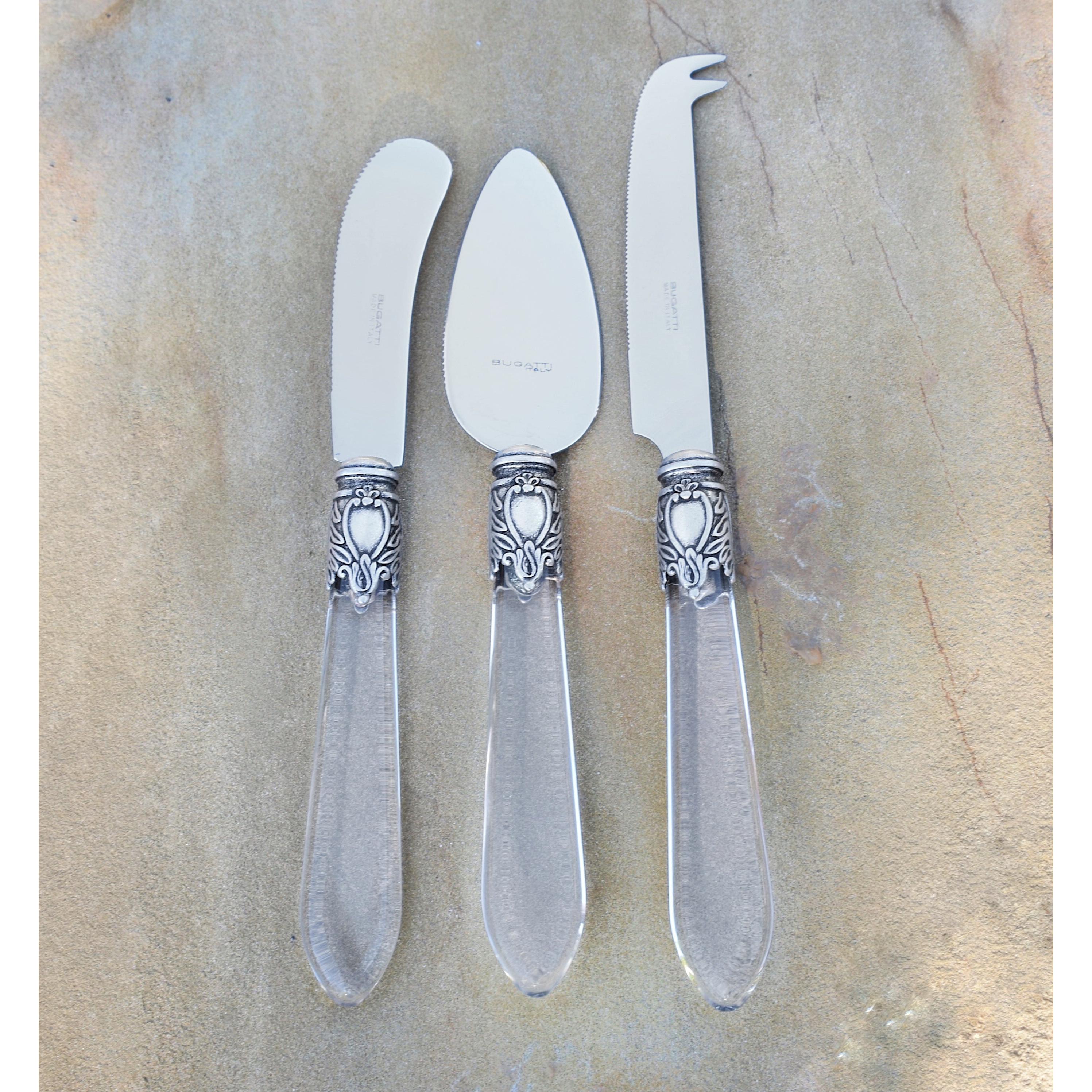Oxford Antique 3 Piece Cheese Set  Clear