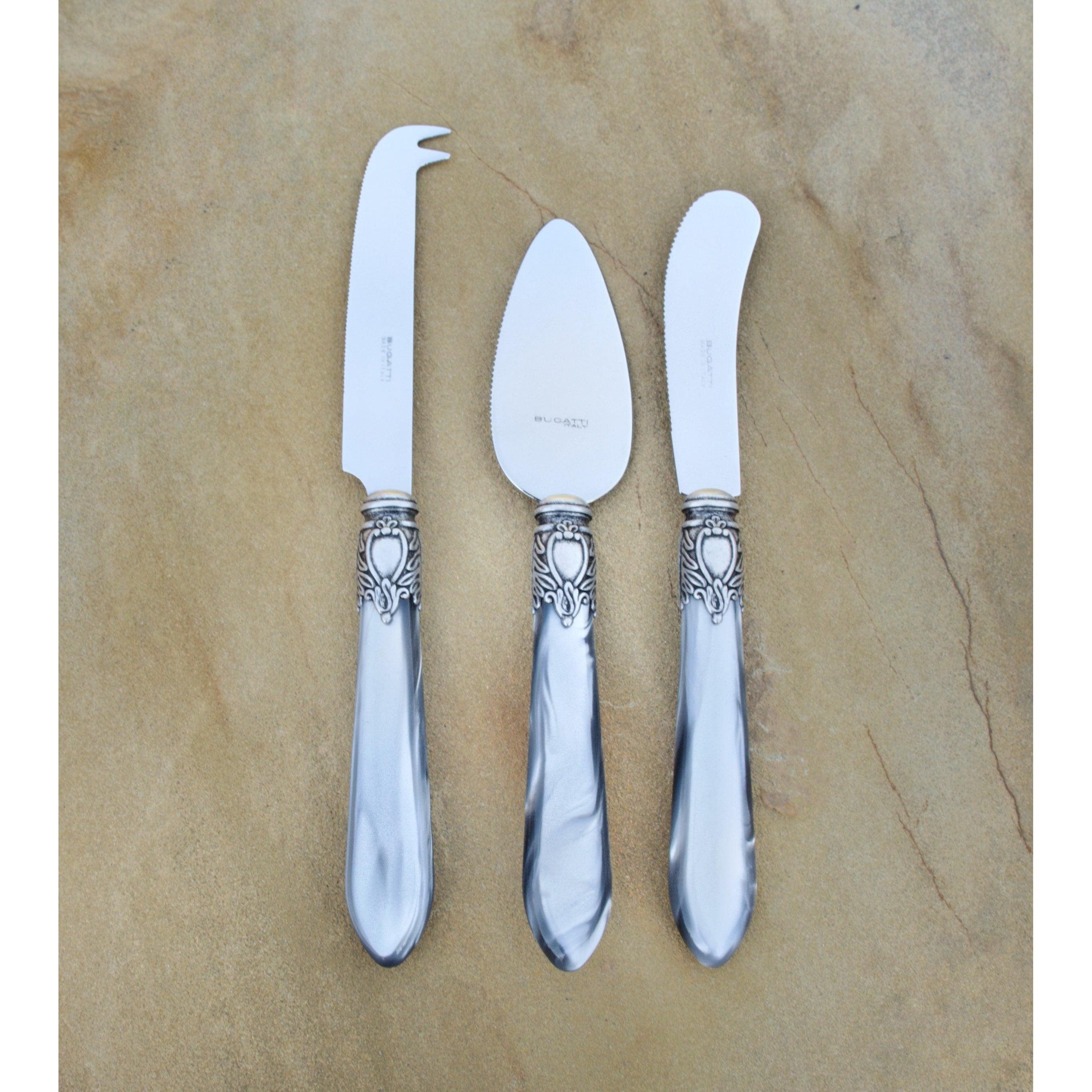 Oxford Antique 3 Piece Cheese Set Grey