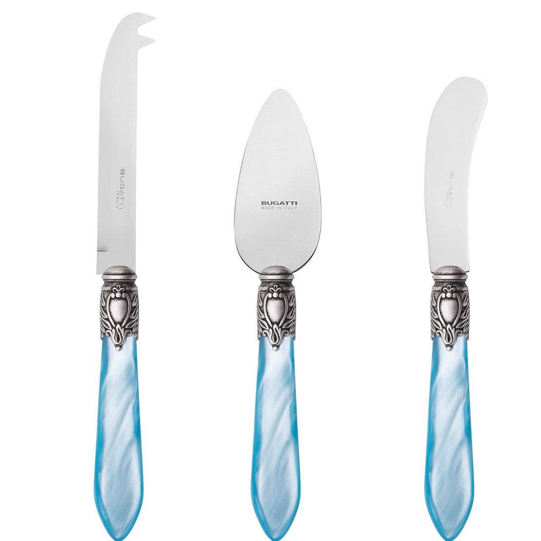 Oxford Antique 3 Piece Cheese Set Sky Blue