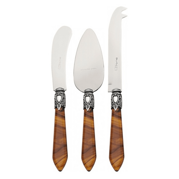 Oxford Antique 3 Piece Cheese Knife Set - Tortoise Shell