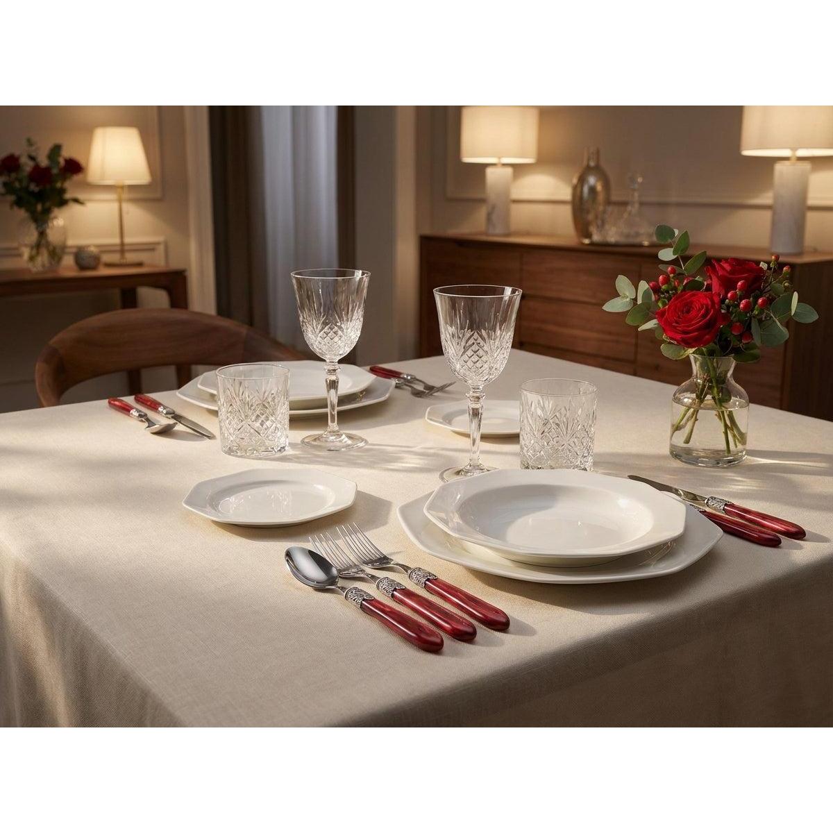 Oxford Antique 5 piece place setting - Burgundy