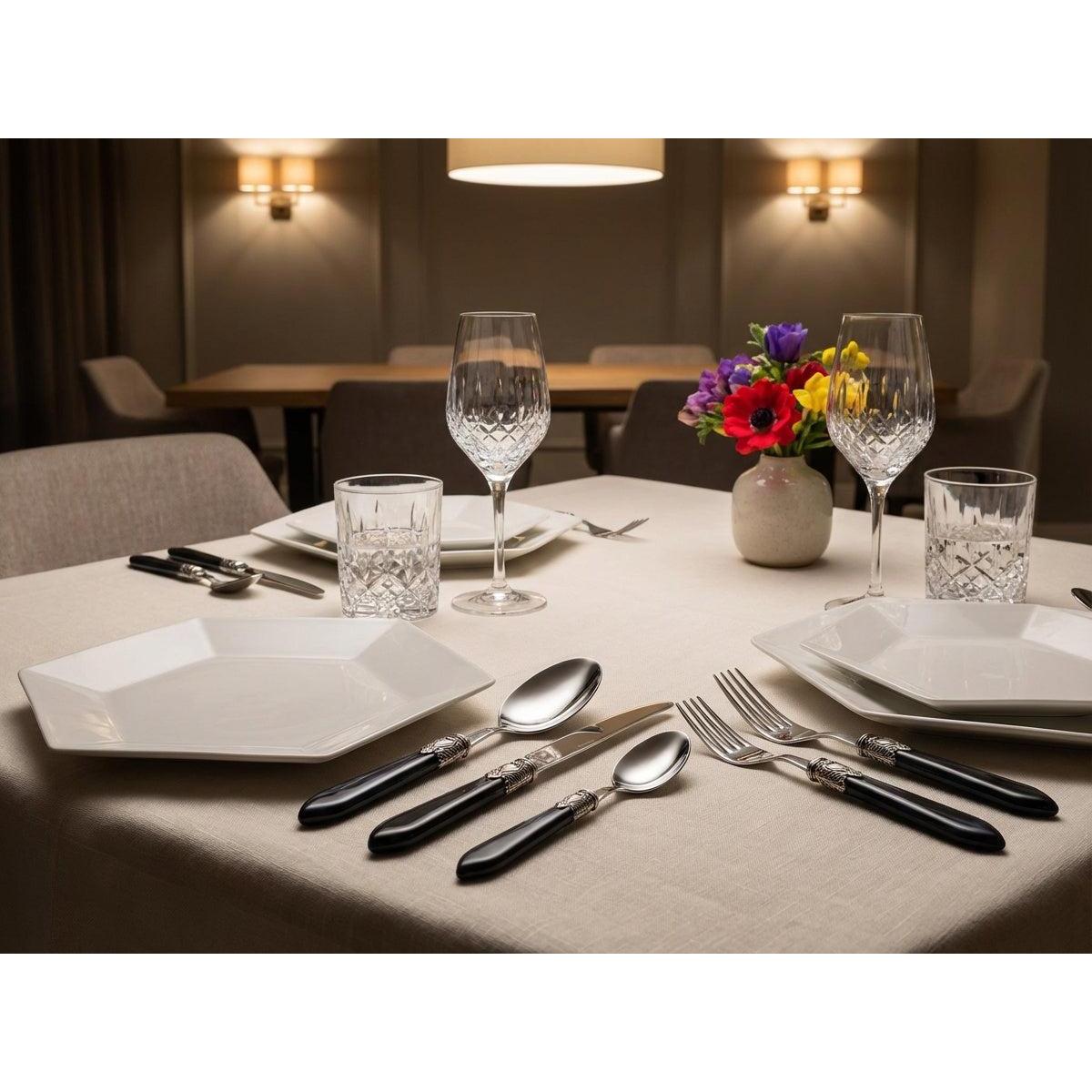 Oxford Antique 5 piece place setting - CHARCOAL-Casa Bugatti USA
