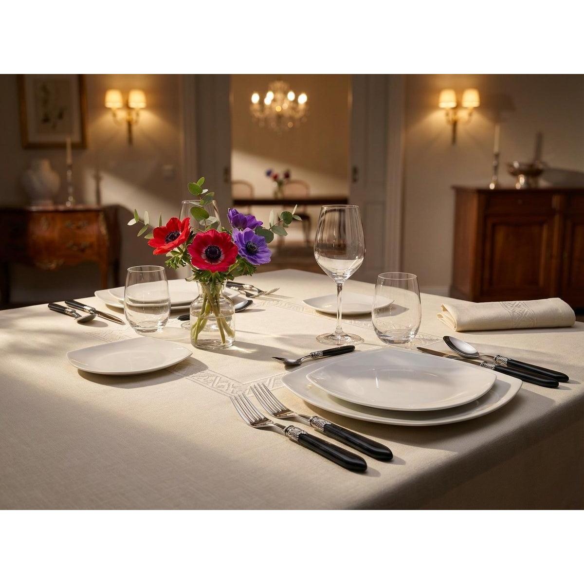 Oxford Antique 5 piece place setting - CHARCOAL-Casa Bugatti USA